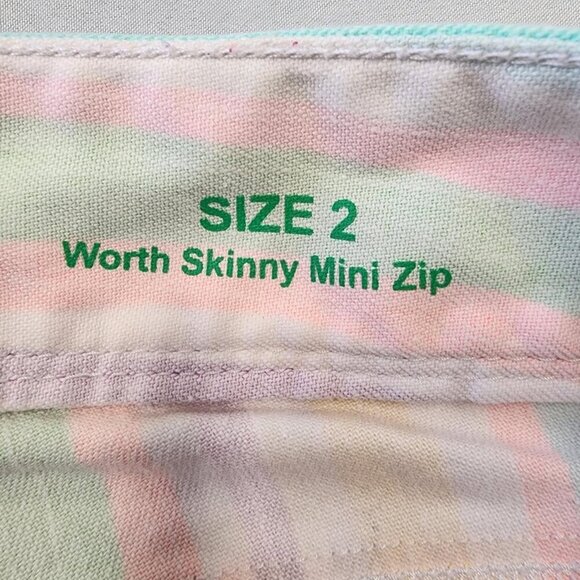 Lilly Pulitzer Women's Colorful Striped Pants Skinny Dnim5 Pockets, sz 2 - Picture 2 of 15